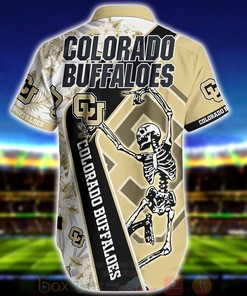 NCAA Colorado Buffaloes Skeleton Aloha Shirt