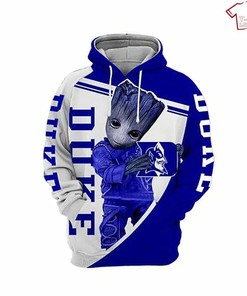 NCAA Duke Blue Devils Baby Groot 3D Hoodie