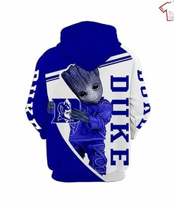 NCAA Duke Blue Devils Baby Groot 3D Hoodie