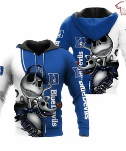 NCAA Duke Blue Devils Jack Skellington 3D Hoodie