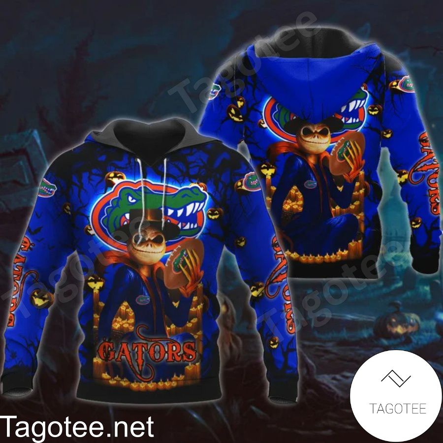 NCAA Florida Gators Jack Skellington Halloween 3D Hoodie