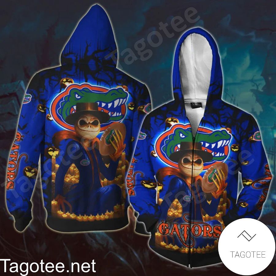 NCAA Florida Gators Jack Skellington Halloween 3D Hoodie
