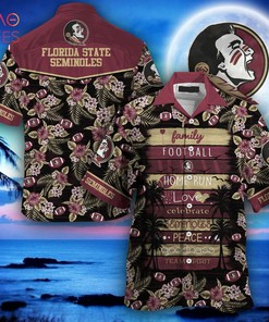 NCAA Florida State Seminoles Flowers Hawaiian Shirt