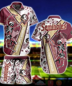 NCAA Florida State Seminoles Skeleton Aloha Shirt