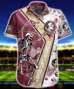 NCAA Florida State Seminoles Skeleton Aloha Shirt