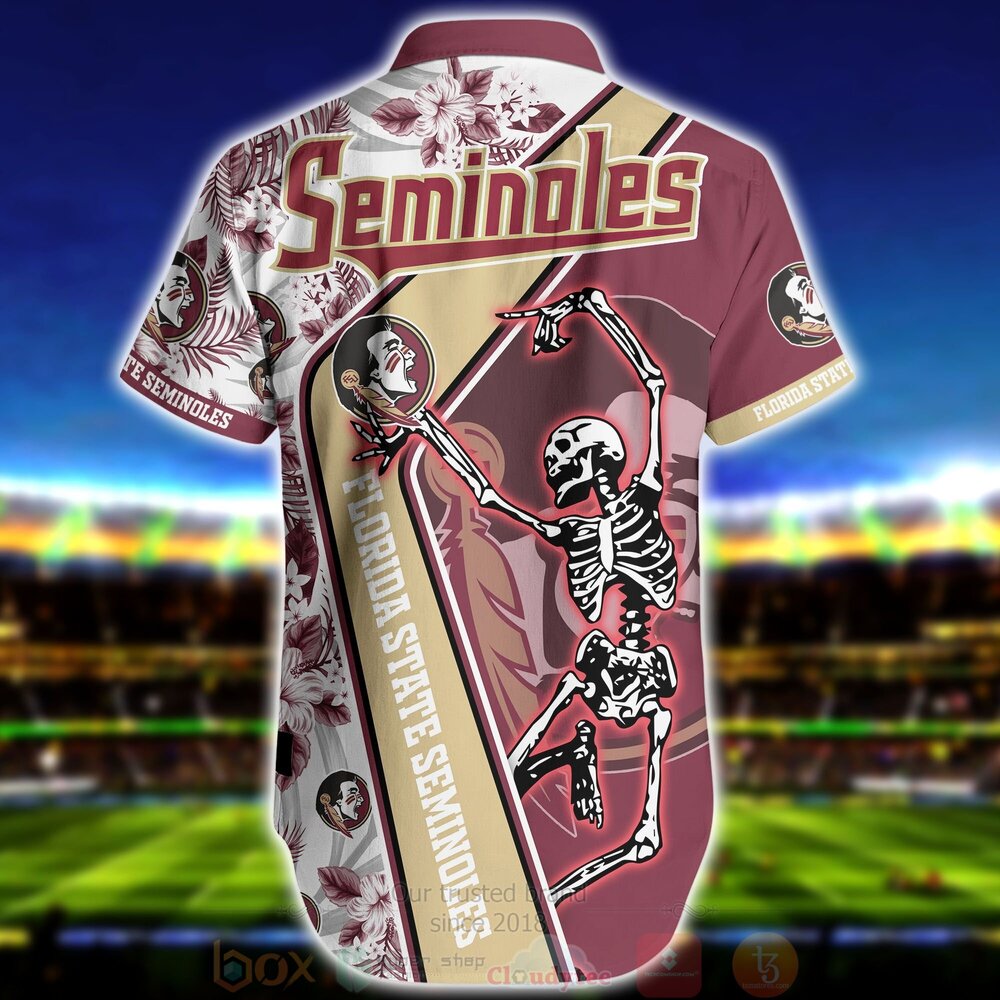 NCAA Florida State Seminoles Skeleton Aloha Shirt