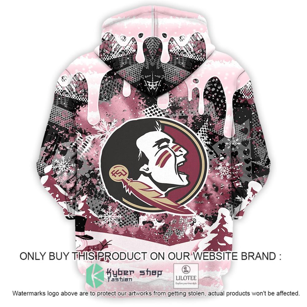 NCAA Florida State Seminoles Snoopy Dabbing The Peanuts Christmas 3D Hoodie