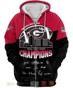 NCAA Georgia Bulldogs 2021 2022 Champions 3D Hoodie