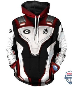 NCAA Georgia Bulldogs Avengers Endgame 3D All Over Print Hoodie
