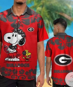 NCAA Georgia Bulldogs Snoopy Hawaiian Shirt