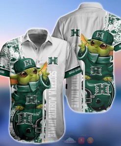 NCAA Hawaii Rainbow Warriors Baby Yoda Hawaiian Shirt