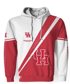 NCAA Houston Cougars Logo Sport Team 3D Printed Pullover 3D Hoodie