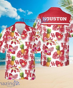 NCAA Houston Cougars Pineapple Tropical Flower Hawaiian Shirt