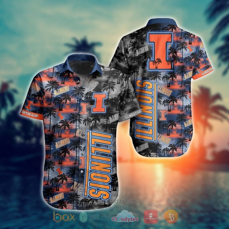 NCAA Illinois Fighting Illini Coconut Hawaiian Shirt