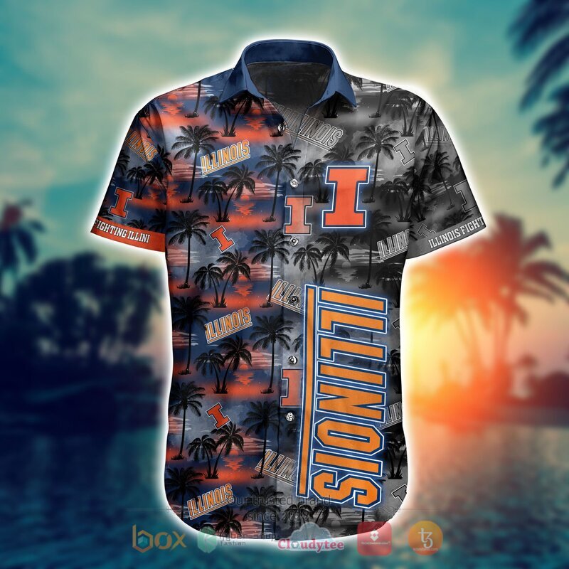 NCAA Illinois Fighting Illini Coconut Hawaiian Shirt