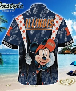 NCAA Illinois Fighting Illini Mickey Mouse Hawaiian Shirt
