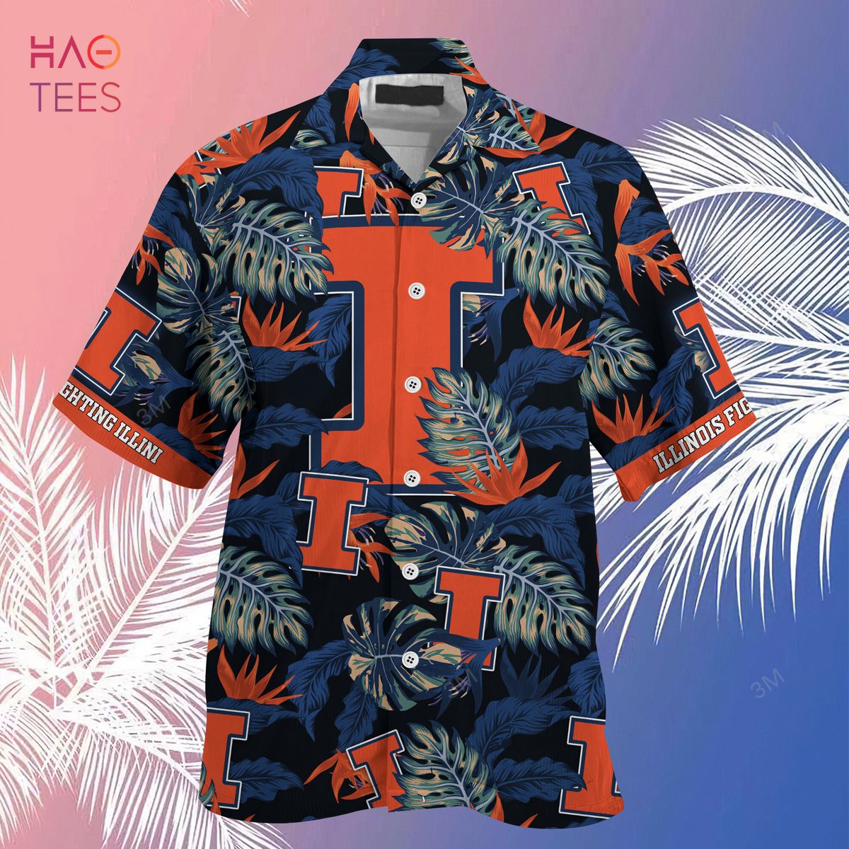 NCAA Illinois Fighting Illini Stress Blessed Hawaiian Shirt