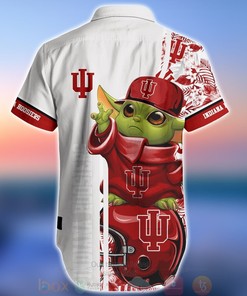 NCAA Indiana Hoosiers Baby Yoda Aloha Shirt