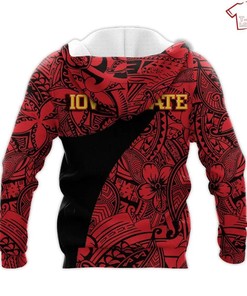 NCAA Iowa State Cyclones Cardinal Black 3D Hoodie All Over Printed