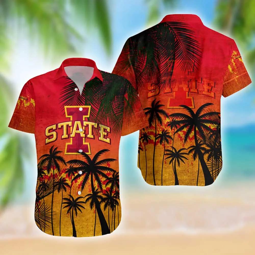 NCAA Iowa State Cyclones Coconut Tree Hawaiian Shirt Outfit