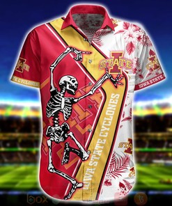 NCAA Iowa State Cyclones Skeleton Aloha Shirt