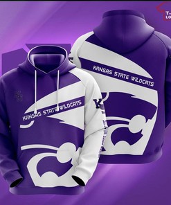 NCAA Kansas State Wildcats 3D Hoodie for Men Women