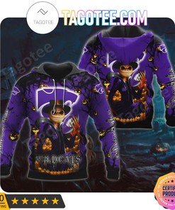 NCAA Kansas State Wildcats Jack Skellington Halloween Tee, Hoodie