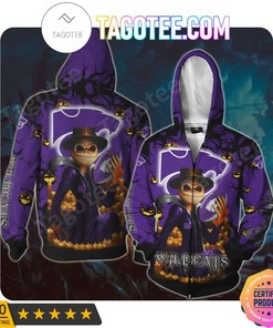NCAA Kansas State Wildcats Jack Skellington Halloween Tee, Hoodie
