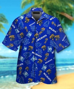 NCAA Kentucky Wildcats Blue Hawaiian Shirt