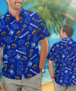 NCAA Kentucky Wildcats Blue Hawaiian Shirt