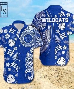 NCAA Kentucky Wildcats Samoan Print Hawaiian Shirt