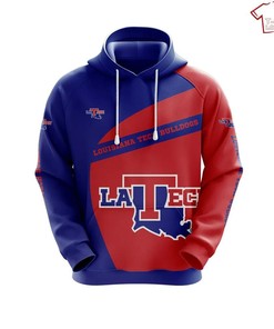 NCAA Louisiana Tech Bulldogs 3D Hoodie for Men Women