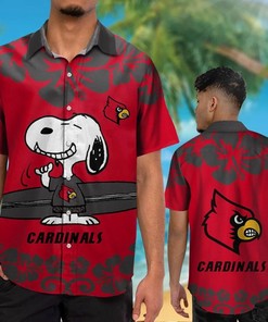NCAA Louisville Cardinals Snoopy Hawaiian Shirt