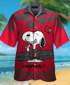 NCAA Louisville Cardinals Snoopy Hawaiian Shirt