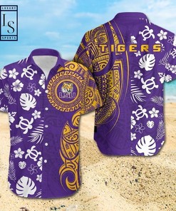 NCAA Lsu Tigers Samoan Print Hawaiian Shirt
