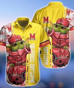 NCAA Maryland Terrapins Baby Yoda Aloha Shirt