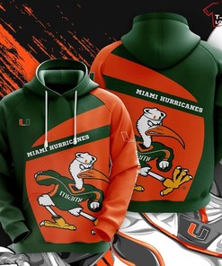 NCAA Miami Hurricanes 3D Hoodie for Men Women