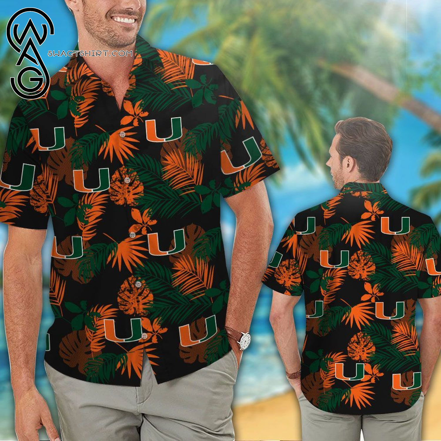 NCAA Miami Hurricanes Summer Vacation Hawaiian Shirt