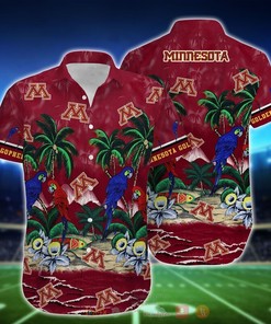 NCAA Minnesota Golden Gophers Parrot Hawaiian Shirt