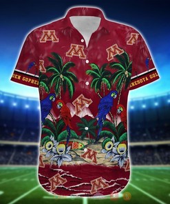 NCAA Minnesota Golden Gophers Parrot Hawaiian Shirt