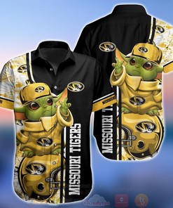 NCAA Missouri Tigers Baby Yoda Hawaiian Shirt