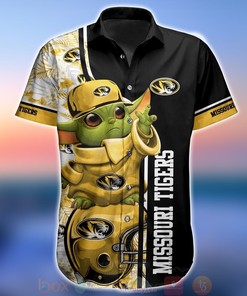 NCAA Missouri Tigers Baby Yoda Hawaiian Shirt