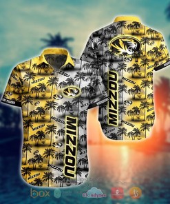 NCAA Missouri Tigers Coconut Tree Gold Hawaiian Shirt