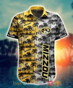 NCAA Missouri Tigers Coconut Tree Gold Hawaiian Shirt