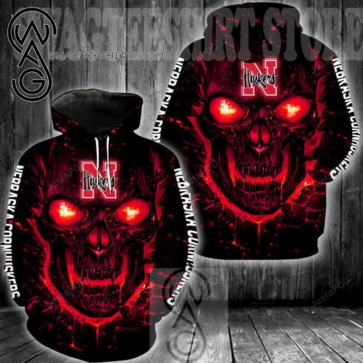 NCAA Nebraska Cornhuskers 3D Full Printing Shirt Style 02