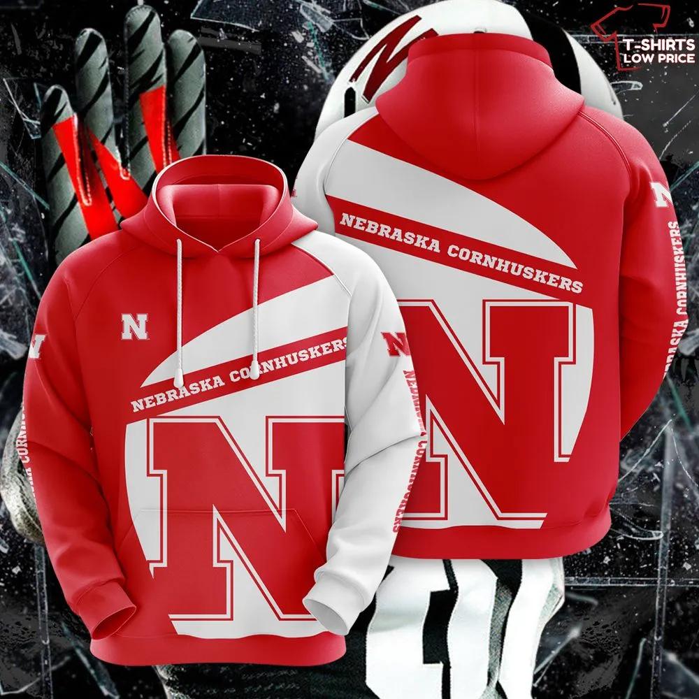 NCAA Nebraska Cornhuskers 3D Hoodie for Men Women