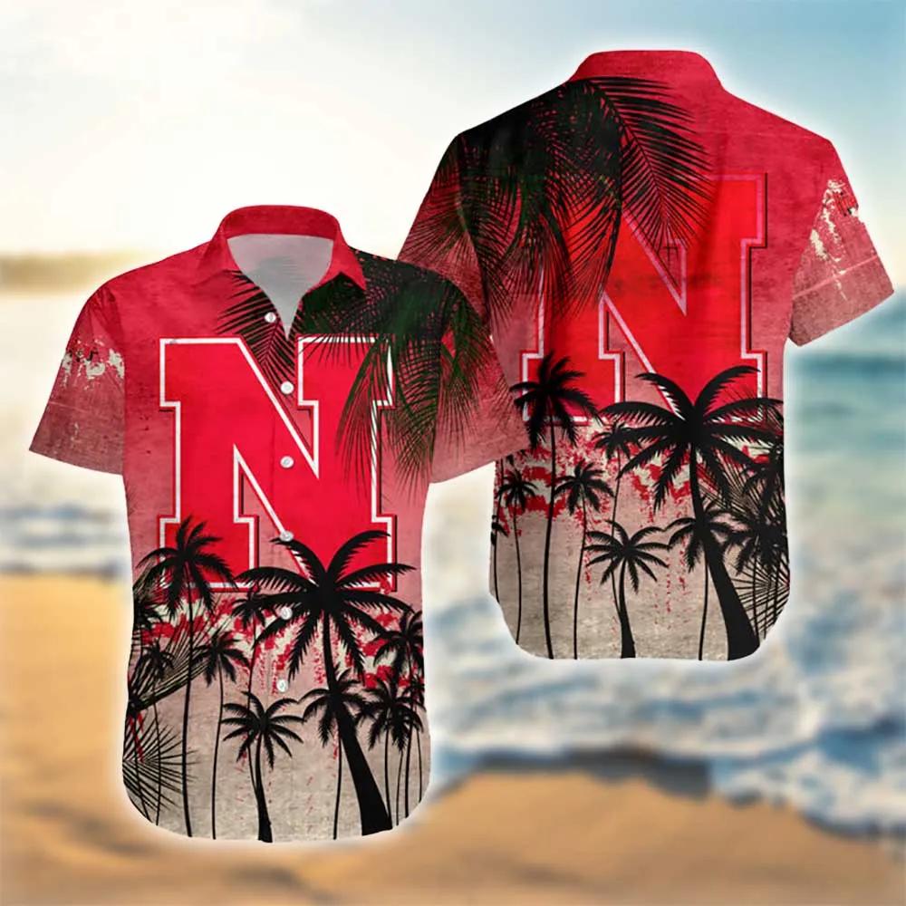 NCAA Nebraska Cornhuskers Coconut Hawaiian Shirt for Men Women