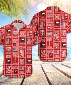 NCAA Northern Illinois Huskies Red Hawaiian Shirt