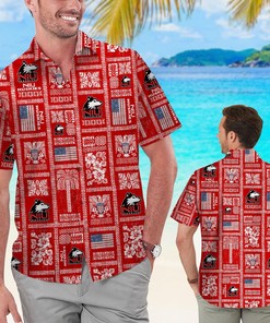 NCAA Northern Illinois Huskies Red Hawaiian Shirt