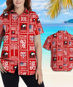 NCAA Northern Illinois Huskies Red Hawaiian Shirt